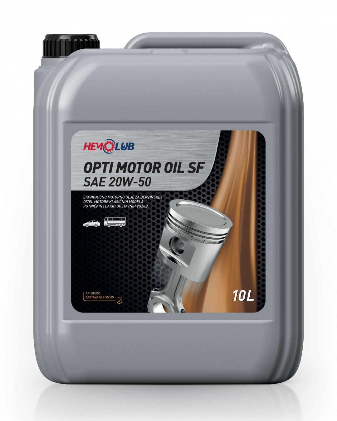 HEMOLUB OPTI MOTOR OIL SF SAE 20W-50